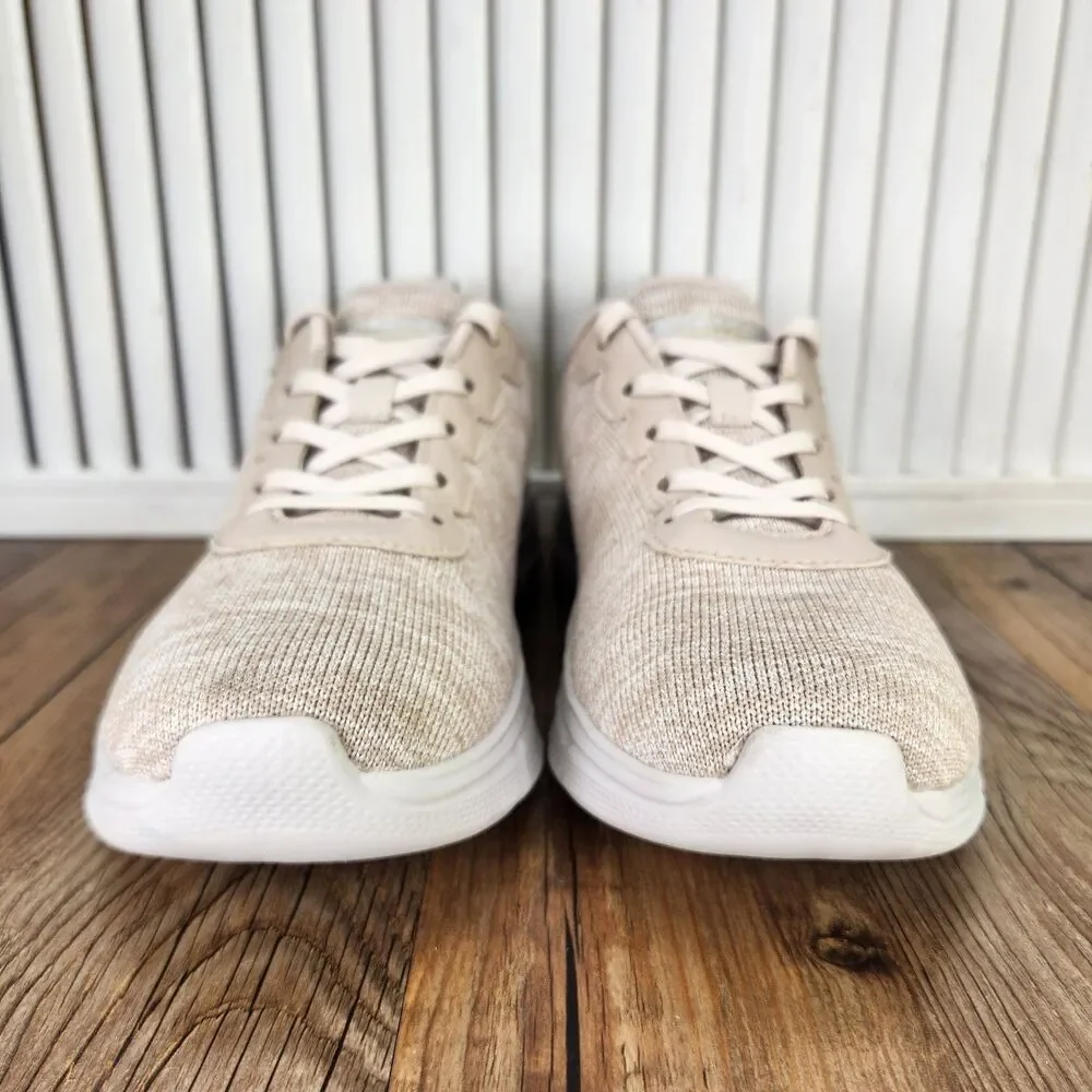 Skechers BOBS B Flex Encore Move Womens Size 8.5 Taupe Memory Foam Shoes 117350